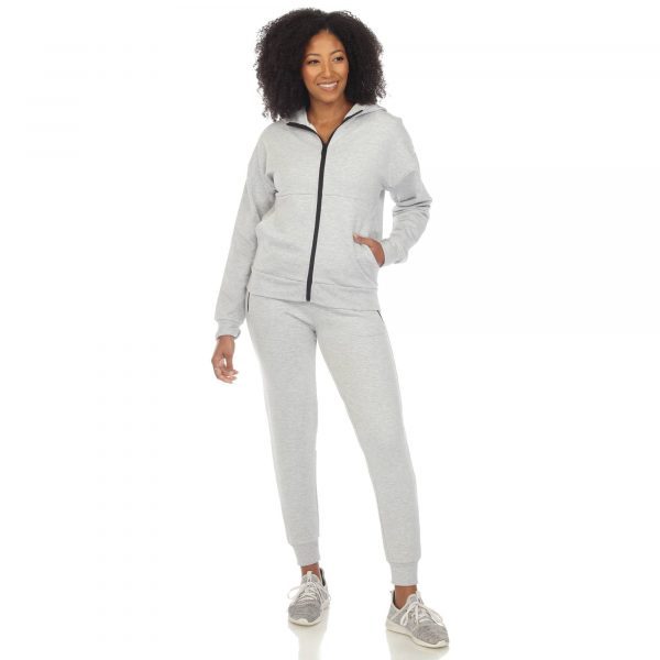 Women's Two Piece Fleece Sweatsuit Set - Image 2