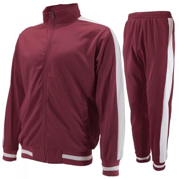 Men's Athletic Slim Fit Sweat Track Suit Set